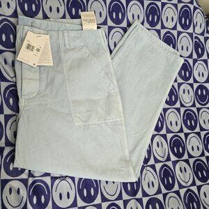 Nike Life Twill Fatigue Pants Light Blue Mens Size 40 HJ0645-422 $140 NWT RARE